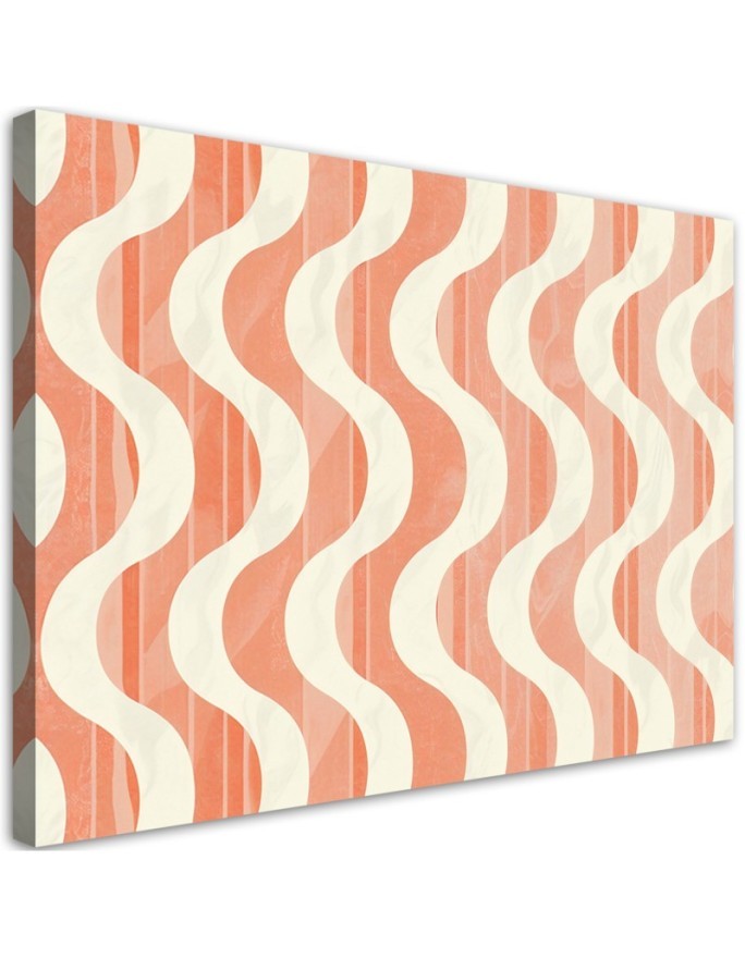 Modern painting - Wavy Retro Abstraction | FEEBY