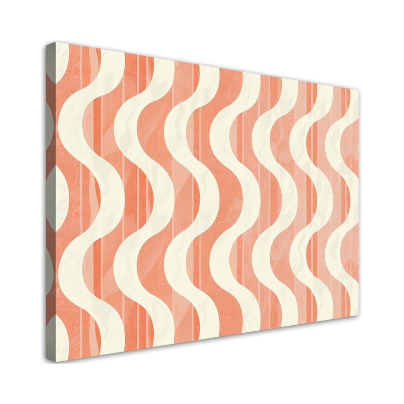 Modern painting - Wavy Retro Abstraction | FEEBY