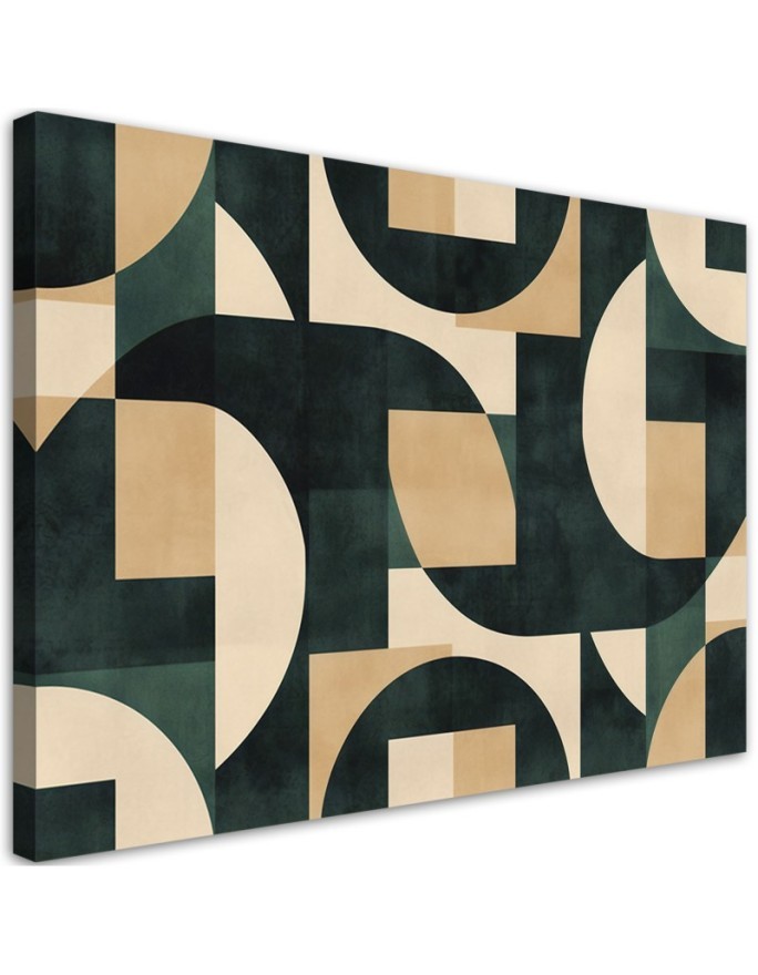 Modern painting for living room - Geometric mosaic Retro | FEEBY