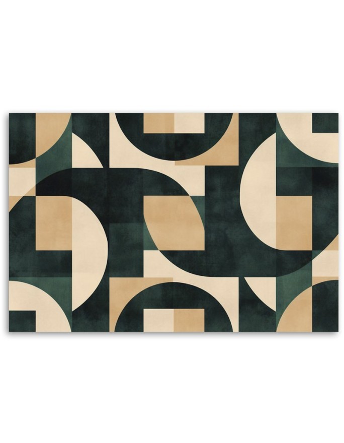 Modern painting for living room - Geometric mosaic Retro | FEEBY