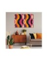 Modern painting for bedroom - Colourful Vintage Abstraction | FEEBY