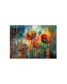 Modern wallpaper - Abstract Flowers Poppies | FEEBY