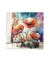 Modern wall mural - Abstract Poppies | FEEBY