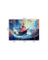 Wall mural for living room - Ship at sea | FEEBY
