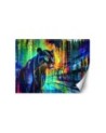 Wall mural for bedroom - Panther Animals Abstraction | FEEBY