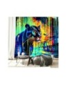 Wall mural for bedroom - Panther Animals Abstraction | FEEBY
