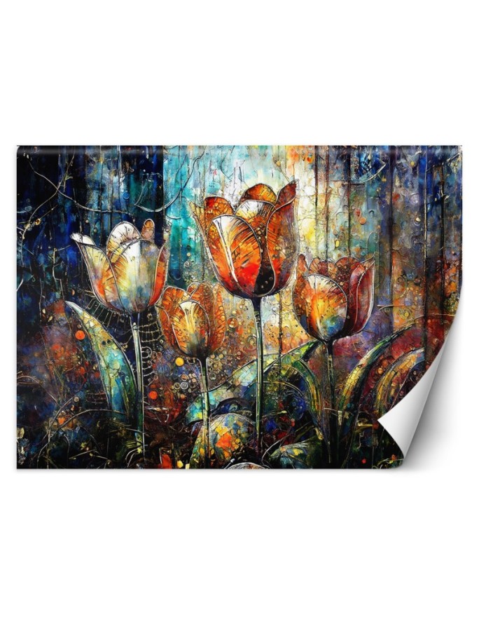 Wall mural Flowers Abstract...