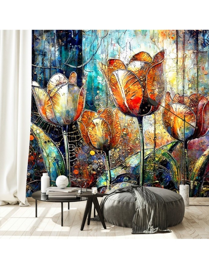 Wall mural - Flowers Abstract Colorful | FEEBY