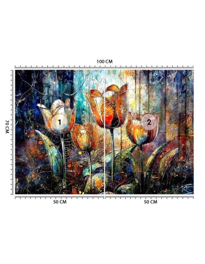 Wall mural - Flowers Abstract Colorful | FEEBY