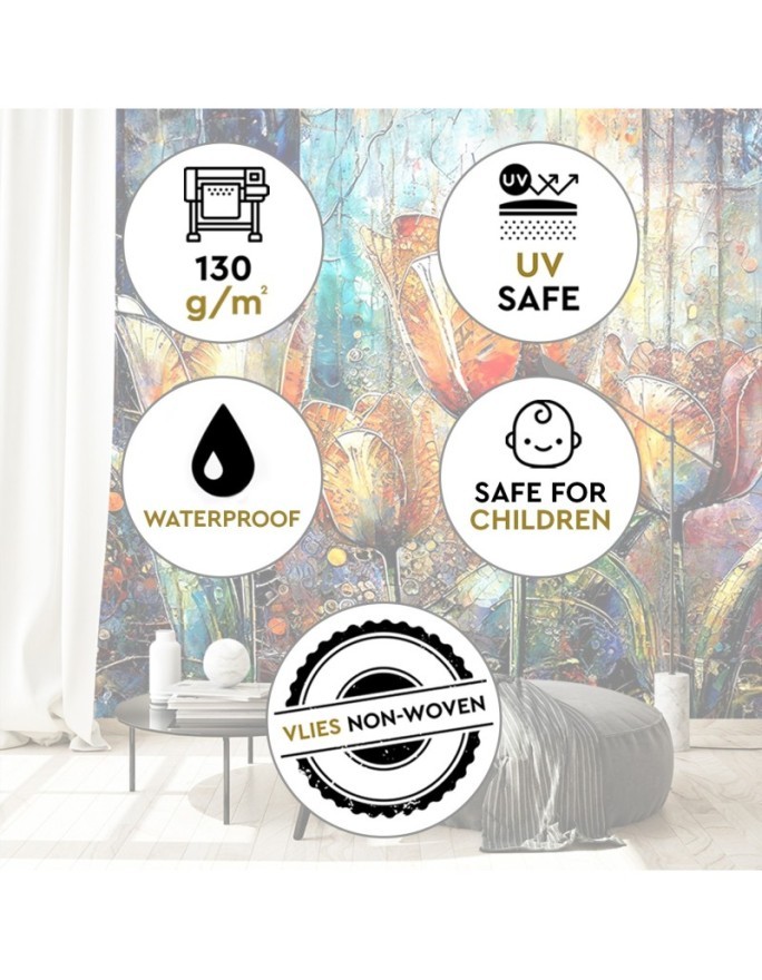 Wall mural - Flowers Abstract Colorful | FEEBY