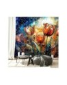 Modern wall mural - Abstract Flowers Colorful | FEEBY