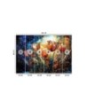 Modern wall mural - Abstract Flowers Colorful | FEEBY