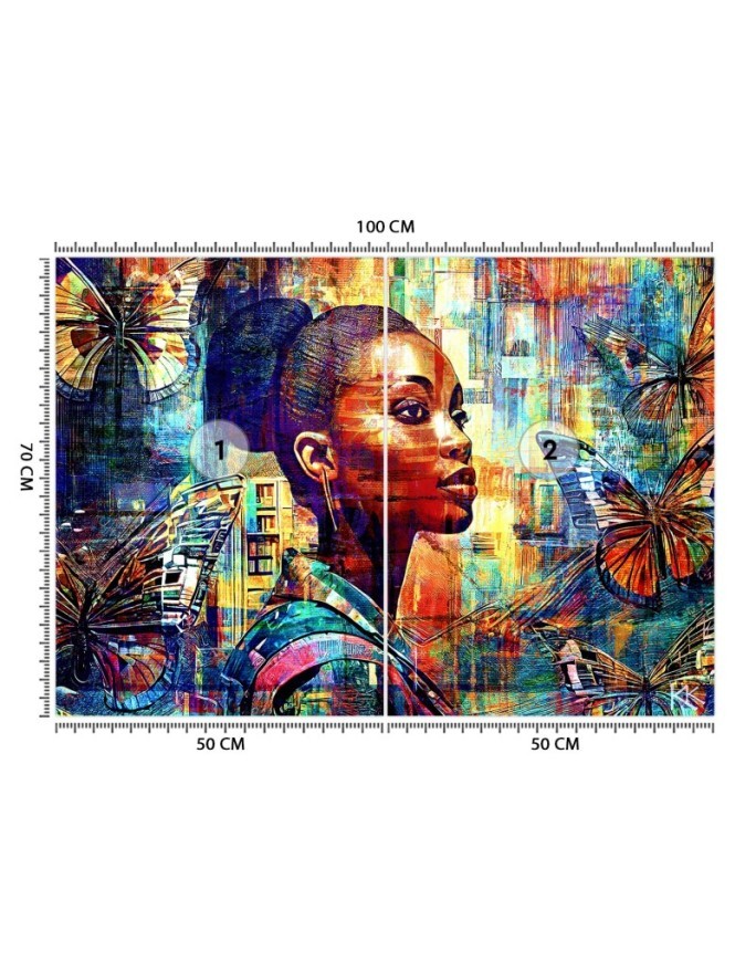 Stylish wallpaper - African Woman Glamour | FEEBY