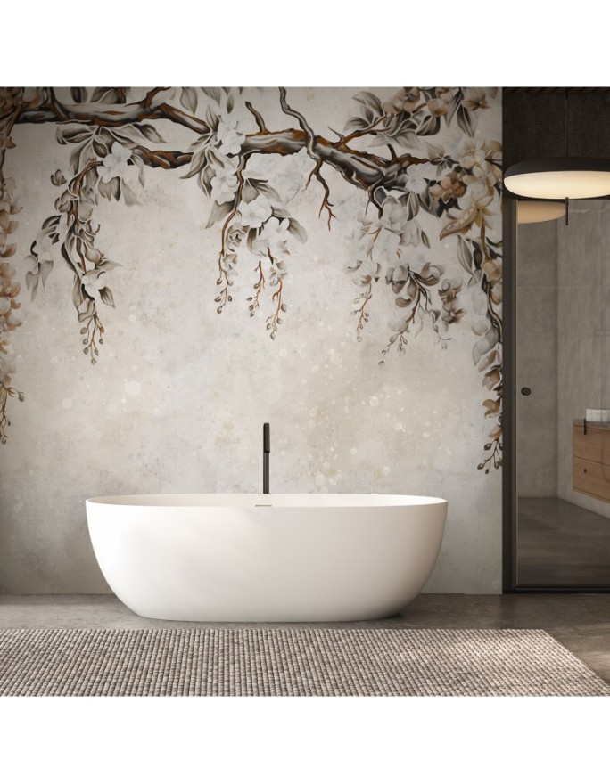 Wall mural for bedroom - Acacia flowers | FEEBY