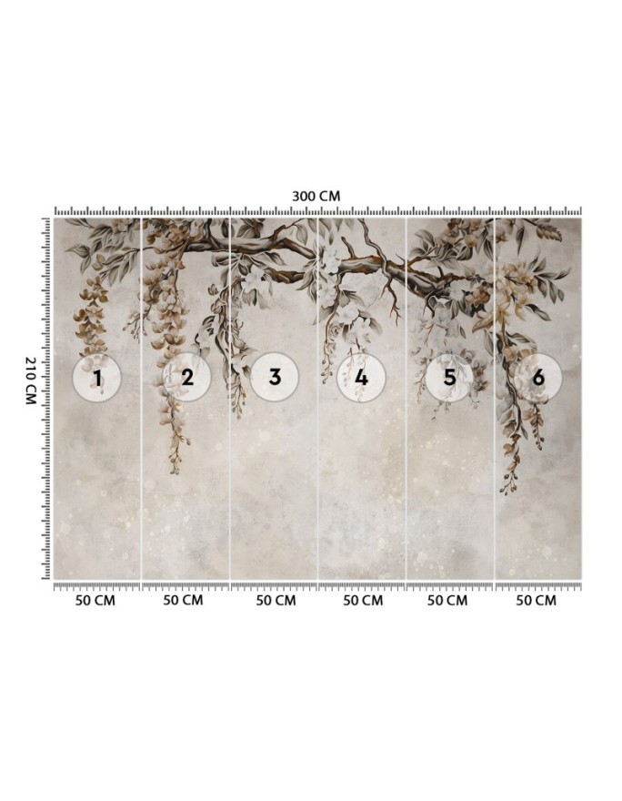 Wall mural for bedroom - Acacia flowers | FEEBY