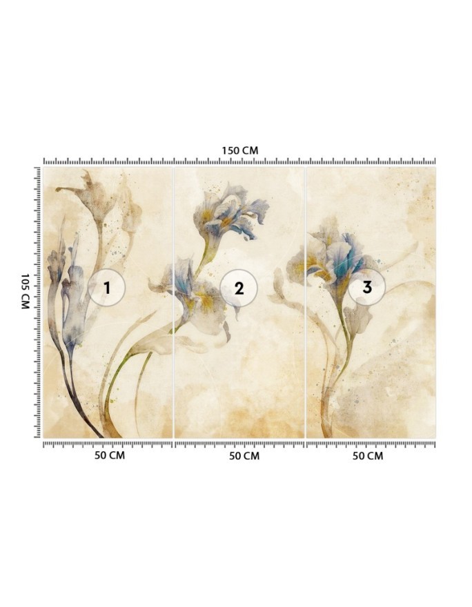 Wallpaper - Irises watercolor | FEEBY