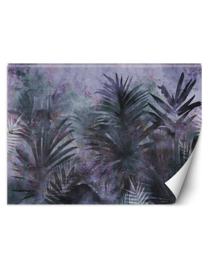 Wall mural - Tropical violet leaves | FEEBY