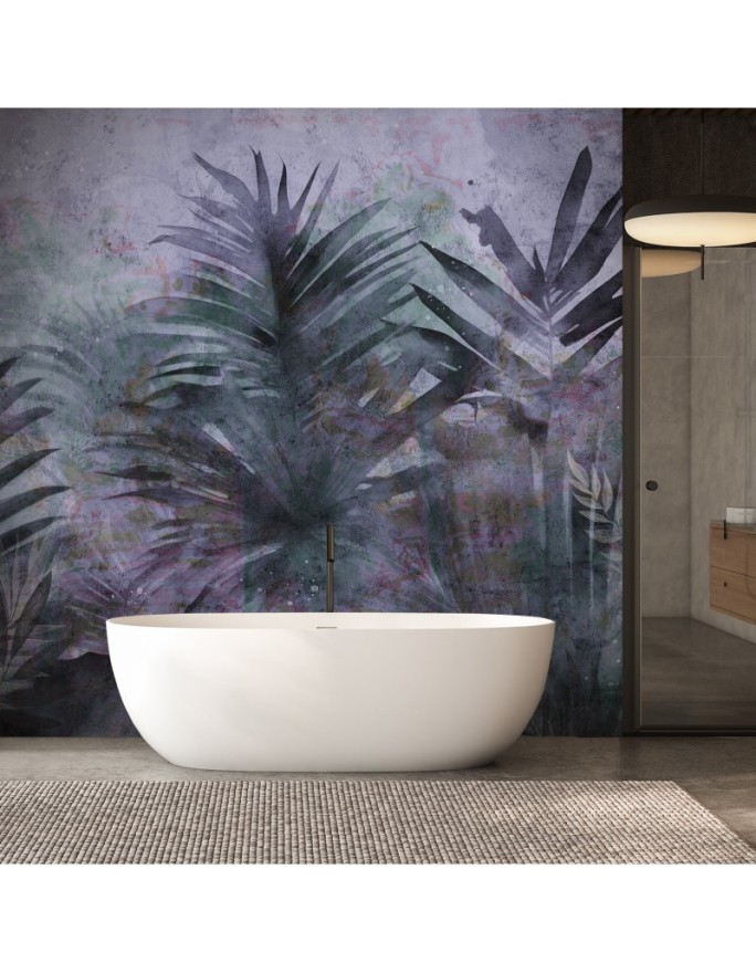 Wall mural - Tropical violet leaves | FEEBY