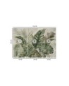 Unique wall mural - Tropical monstera leaves | FEEBY