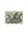 Unique wall mural - Tropical monstera leaves | FEEBY