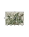 Unique wall mural - Tropical monstera leaves | FEEBY