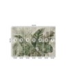 Unique wall mural - Tropical monstera leaves | FEEBY