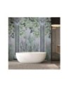 Wall mural for living room - Ancient columns and flowers | FEEBY