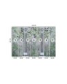 Wall mural for living room - Ancient columns and flowers | FEEBY