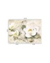 Wall mural for bedroom - White flowers nature | FEEBY