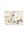 Wall mural for bedroom - White flowers nature | FEEBY
