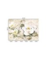 Wall mural for bedroom - White flowers nature | FEEBY