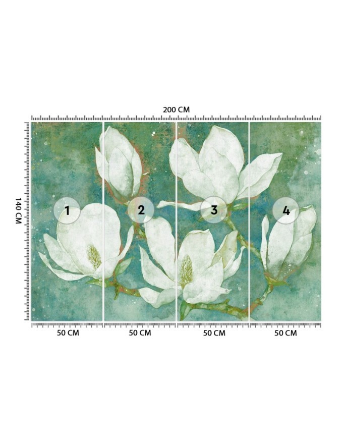Wallpaper - Flowering magnolias abstract | FEEBY