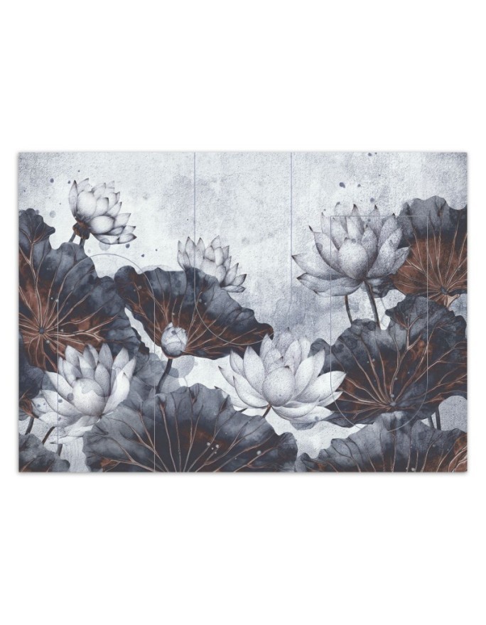 Modern wall mural - Flowers abstract concrete | FEEBY