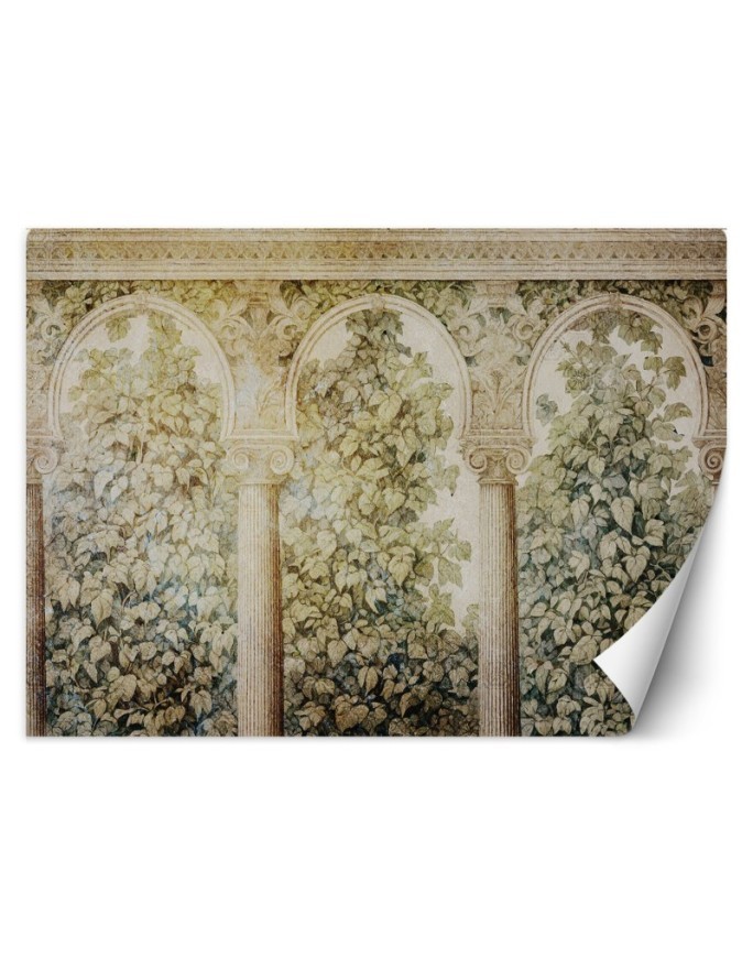 Stylish wallpaper - Columns ivy plants | FEEBY