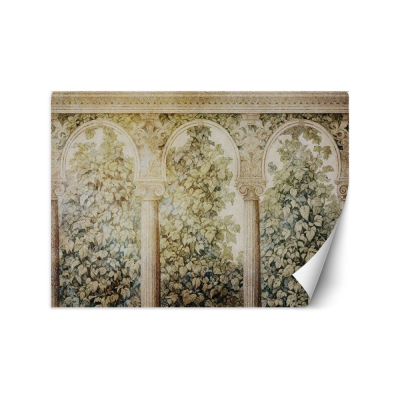 Stylish wallpaper - Columns ivy plants | FEEBY