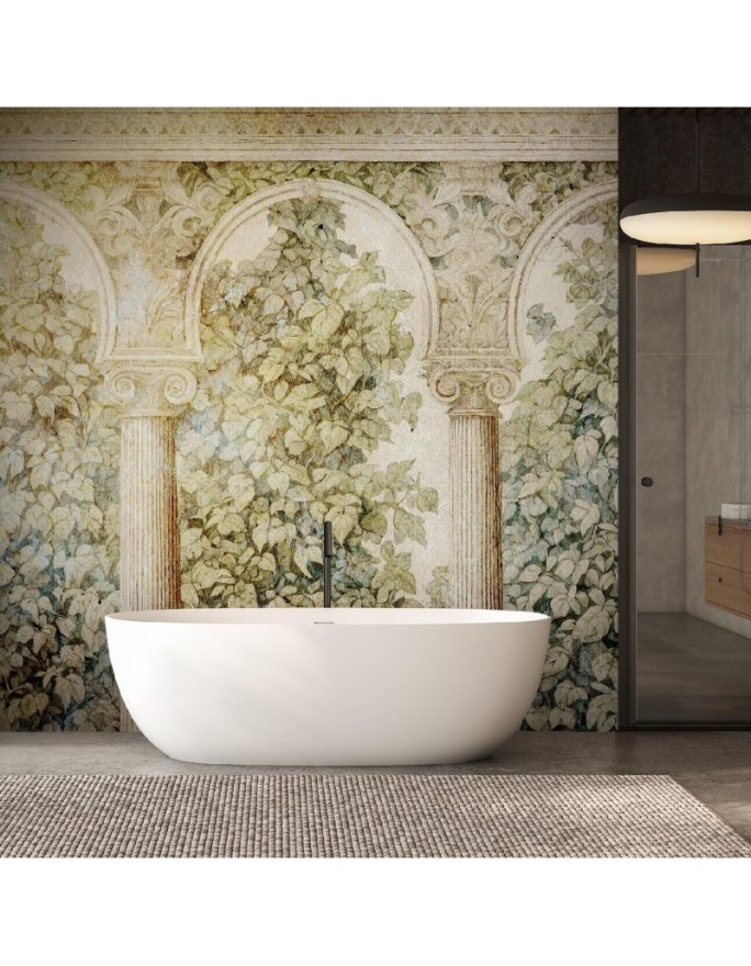 Stylish wallpaper - Columns ivy plants | FEEBY