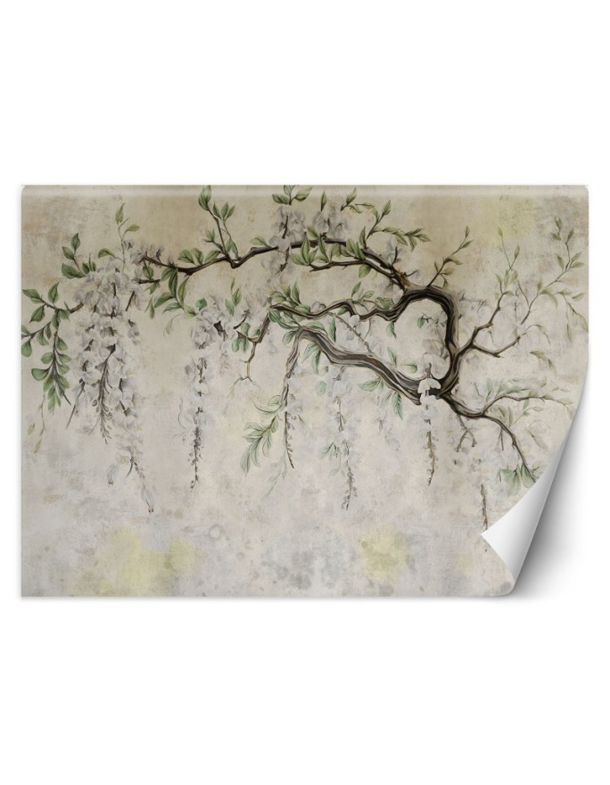 Fashionable wallpaper - Hanging flowers minimalism | FEEBY