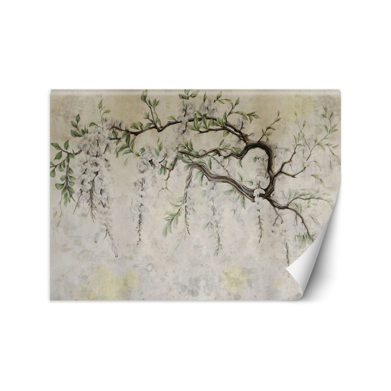 Fashionable wallpaper - Hanging flowers minimalism | FEEBY