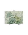 Wall mural for living room - Green flowers watercolor | FEEBY