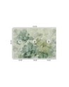 Wall mural for living room - Green flowers watercolor | FEEBY