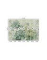 Wall mural for living room - Green flowers watercolor | FEEBY
