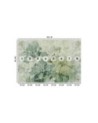 Wall mural for living room - Green flowers watercolor | FEEBY