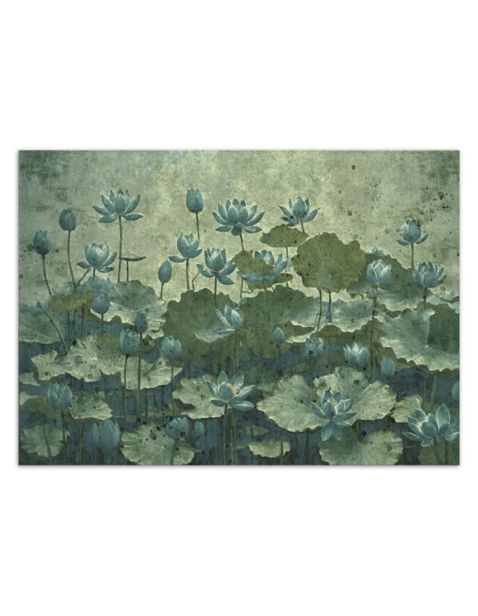 Wallpaper - Flowering green water lilies | FEEBY