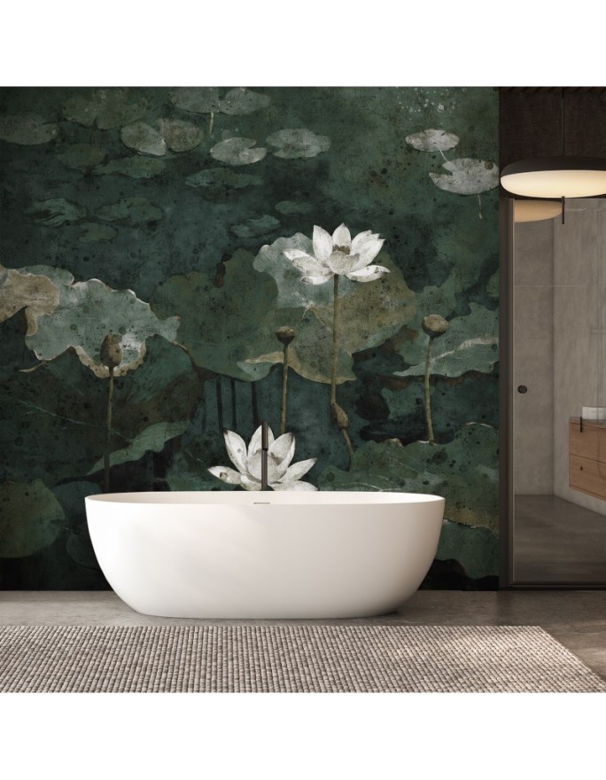 Wall mural - Vintage water lilies | FEEBY