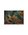 Modern wall mural - Orange tropical leaves | FEEBY