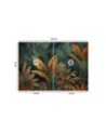 Modern wall mural - Orange tropical leaves | FEEBY