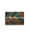 Modern wall mural - Orange tropical leaves | FEEBY