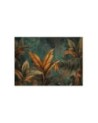 Stylish wallpaper - Photo wallpaper Tropical leaves flowers | FEEBY