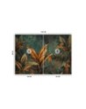 Stylish wallpaper - Photo wallpaper Tropical leaves flowers | FEEBY