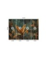 Stylish wallpaper - Photo wallpaper Tropical leaves flowers | FEEBY